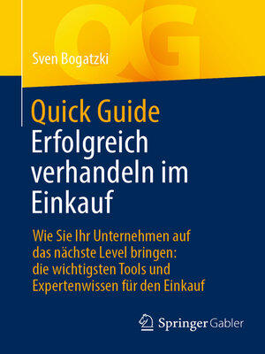cover image of Quick Guide Erfolgreich verhandeln im Einkauf